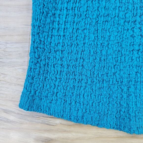 🔺️Old Navy Teal Square Neck Textured Sleeveless Top Small - Picture 10 of 11